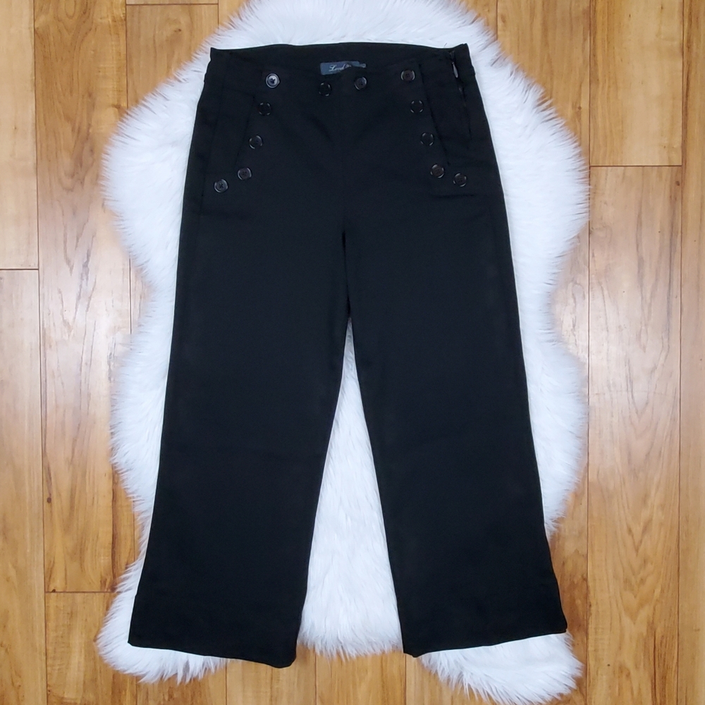 Anthro Level 99 Wide Leg Crop Sailor Pants - Picture 2 of 13